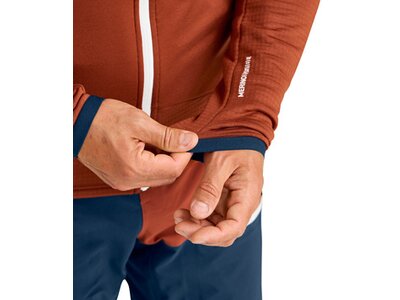 ORTOVOX Herren Unterjacke FLEECE GRID HOODY M Orange