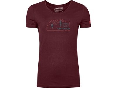 ORTOVOX Damen Unterhemd 140 COOL VINTAGE BADGE TS W Rot