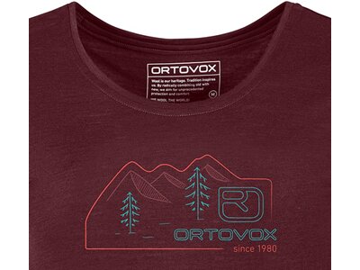 ORTOVOX Damen Unterhemd 140 COOL VINTAGE BADGE TS W Rot