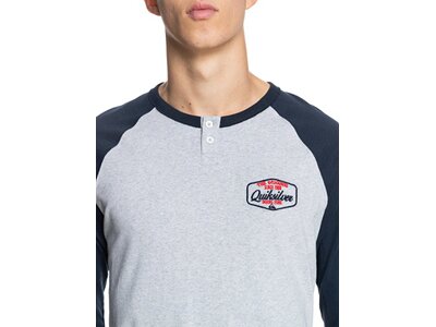 QUIKSILVER Herren T-Shirt HENLEYLS M KTTP Silber