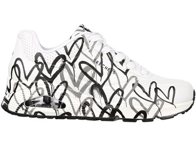 SKECHERS Damen Freizeitschuhe UNO - SPREAD THE LOVE Weiß