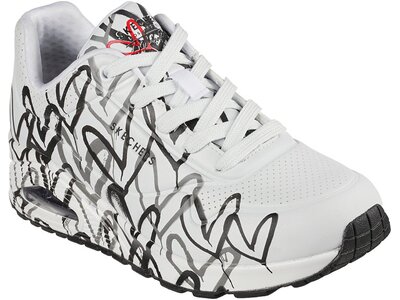 SKECHERS Damen Freizeitschuhe UNO - SPREAD THE LOVE Weiß