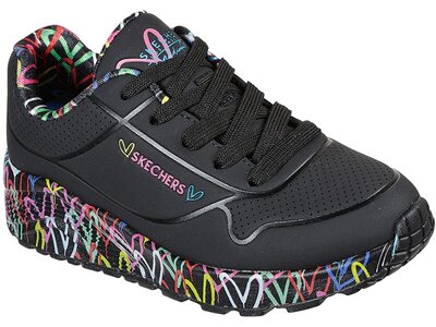 SKECHERS Kinder Freizeitschuhe UNO LITE - LOVELY LUV Schwarz