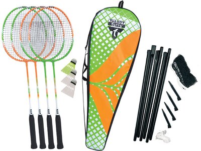 Talbot-Torro Badminton Set "4 Attacker Plus" Schwarz