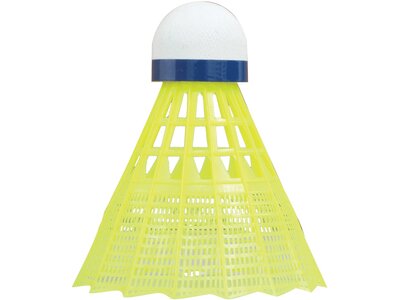 Talbot-Torro Badmintonball Tech 450, Premium Nylonfederball, 6er Dose Gelb