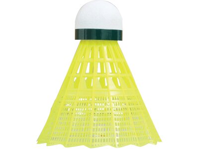 Talbot-Torro Badmintonball Tech 450, Premium Nylonfederball, 6er Dose Gelb