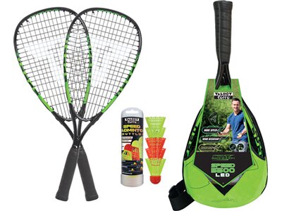 TALBOT/TORRO SPEED Badminton Speedbadminton Set SPEED 5500 LED im Slingbag Grau