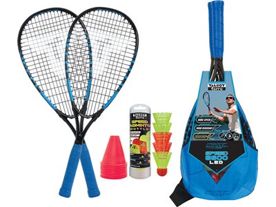 TALBOT/TORRO SPEED Badminton Speedbadminton Set SPEED 6600 LED im Slingbag Blau