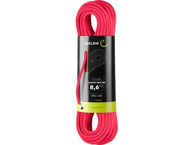 EDELRID Bergseil Canary Pro Dry 8,6mm Schwarz