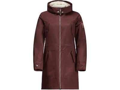 JACK WOLFSKIN Damen Funktionsjacke ROCKY POINT PARKA Rot