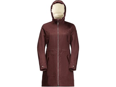 JACK WOLFSKIN Damen Funktionsjacke ROCKY POINT PARKA Rot