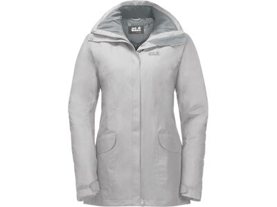 JACK WOLFSKIN Damen Wanderjacke "Kiruna Trail" Silber