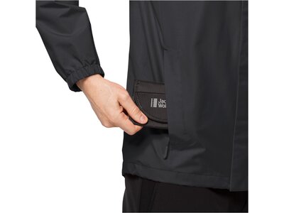 JACK WOLFSKIN Herren Funktionsjacke STORMY POINT 2L JKT M Schwarz