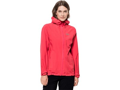 JACK WOLFSKIN Damen Funktionsjacke PACK & GO SHELL W Rot