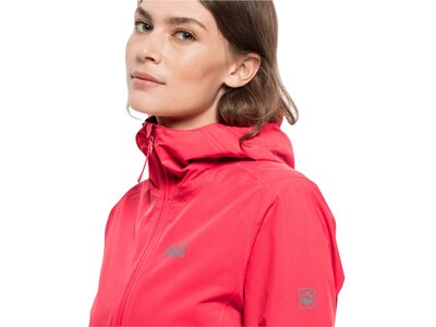 JACK WOLFSKIN Damen Funktionsjacke PACK & GO SHELL W Rot