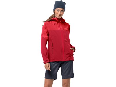 JACK WOLFSKIN Damen Funktionsjacke GO HIKE JACKET W Rot