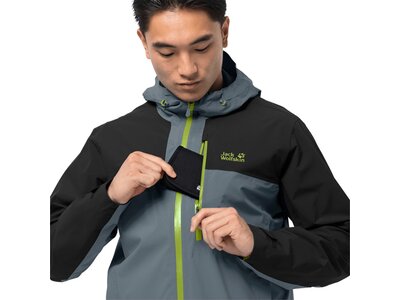 JACK WOLFSKIN Herren Funktionsjacke GO HIKE JACKET M Grau