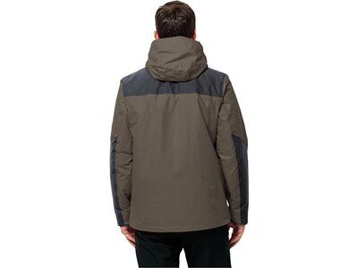 JACK WOLFSKIN Herren Doppeljacke JASPER 3IN1 JKT M Grau