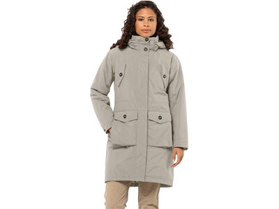 JACK WOLFSKIN Damen Doppeljacke EISWALD PARKA W Grau