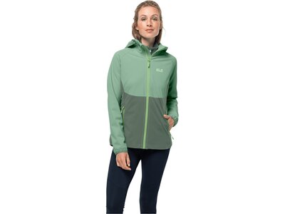 JACK WOLFSKIN Damen Funktionsjacke GO HIKE SOFTSHELL W Grün