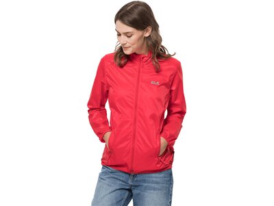 JACK WOLFSKIN Damen Funktionsjacke PACK & GO WINDSHELL W Rot