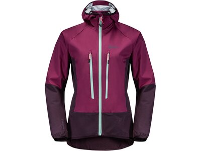 JACK WOLFSKIN Damen Funktionsjacke ALPSPITZE HOODY W Lila