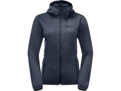 JACK WOLFSKIN Damen Funktionsjacke BORNBERG HOODY W Blau