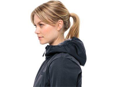 JACK WOLFSKIN Damen Funktionsjacke BORNBERG HOODY W Blau