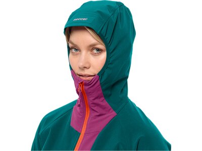 JACK WOLFSKIN Damen Jacke ALPSPITZE HOODY W Blau
