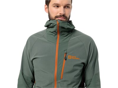 JACK WOLFSKIN Herren Jacke ALPSPITZE HOODY M Grau