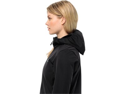 JACK WOLFSKIN Damen Jacke WINDHAIN COAT W Schwarz