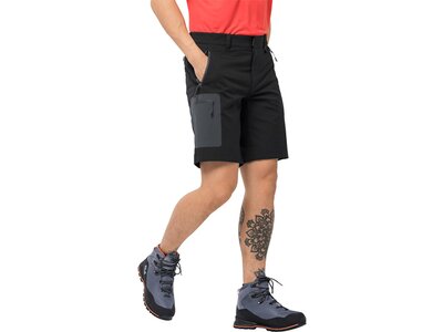 JACK WOLFSKIN Herren Wanderbermudas "Active Track Shorts" Schwarz