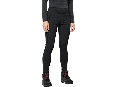 JACK WOLFSKIN Damen Hose SALMASER TIGHTS W Schwarz