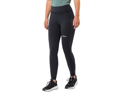 JACK WOLFSKIN Damen Tight KLINTAL TIGHTS W Schwarz