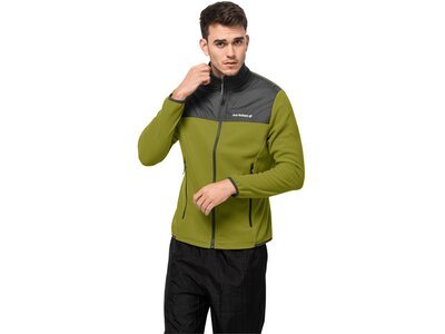 JACK WOLFSKIN Herren Unterjacke DNA BLOCK FLEECE M Grün