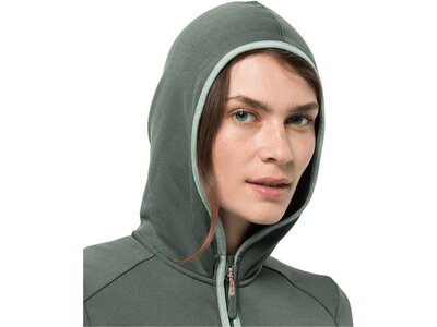 JACK WOLFSKIN Damen Unterjacke TURBULENCE FLEECE W Grün