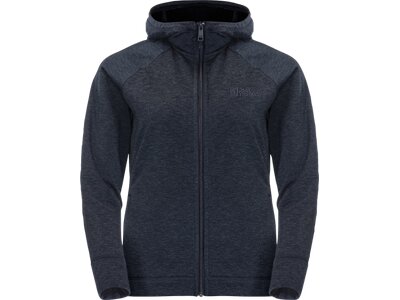 JACK WOLFSKIN Damen Unterjacke WALDSEE HOODED JKT W Schwarz