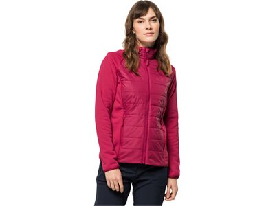 JACK WOLFSKIN Damen Unterjacke BERGLAND HYBRID W Rot