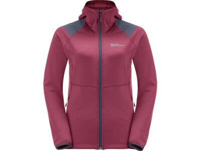 JACK WOLFSKIN Damen Unterjacke KOLBENBERG HOODED FZ W Lila