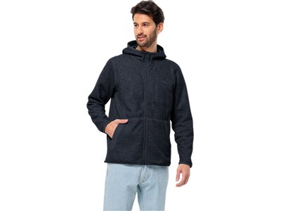 JACK WOLFSKIN Herren Unterjacke TANNENSPUR HOODED JKT M Schwarz