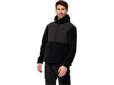 JACK WOLFSKIN Herren Unterjacke FELSLICHT HOODED JKT M Schwarz