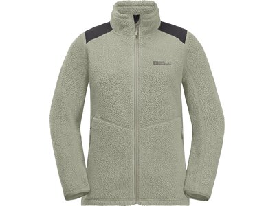 JACK WOLFSKIN Damen Unterjacke KAMMWEG PILE FZ W Grün