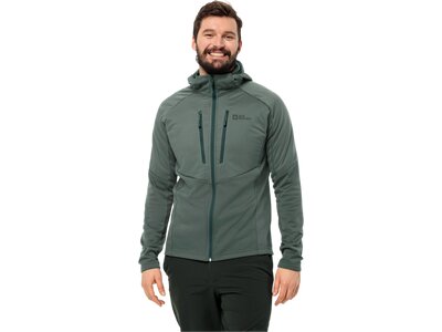 JACK WOLFSKIN Herren Unterjacke ALPGRAT PRO INS FZ M Grau