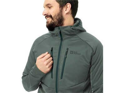 JACK WOLFSKIN Herren Unterjacke ALPGRAT PRO INS FZ M Grau