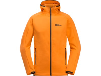 JACK WOLFSKIN Herren Unterjacke ALPGRAT HOODED FZ M Orange