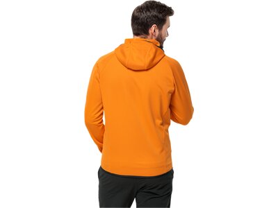 JACK WOLFSKIN Herren Unterjacke ALPGRAT HOODED FZ M Orange