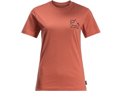 JACK WOLFSKIN Damen Shirt BERGLIEBE T W Rot