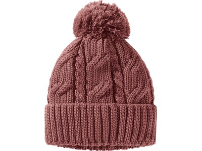 JACK WOLFSKIN Herren Mütze POMPOM BEANIE Lila