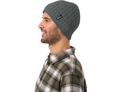 JACK WOLFSKIN Herren Mütze RIB KNIT BEANIE Grün