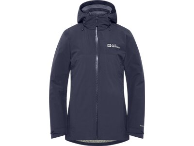 JACK WOLFSKIN Damen Funktionsjacke HUNBERG 3IN1 JKT W Grau